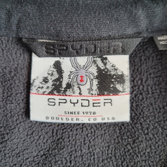 Spyder Gray and Black Quarter-Zip Pullover Top - Picture 7 of 13